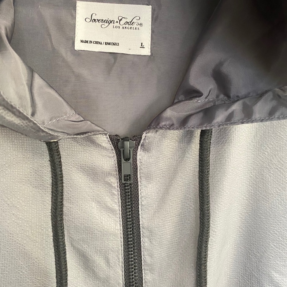 Sovereign Code Catch Hooded Jacket Charcoal - Picture 7 of 8
